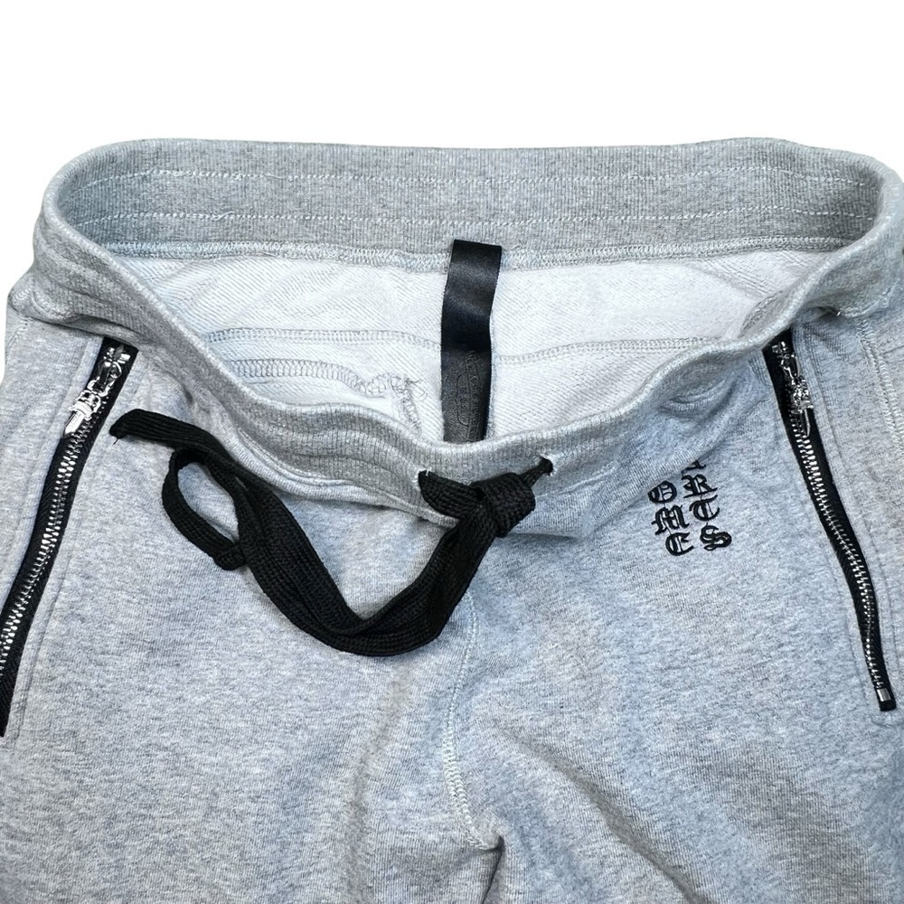 CHROME HEARTS Leather Cross Script Grey Sweatpant… - image 6